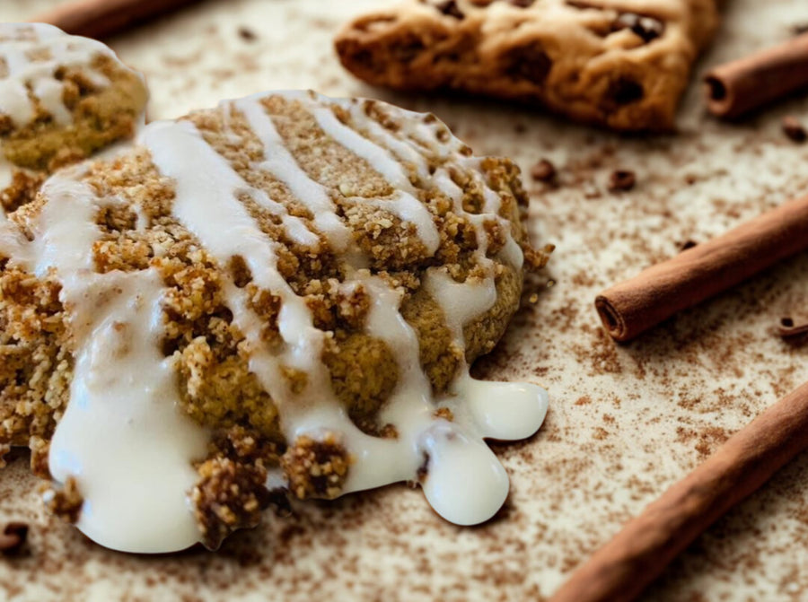 Coffee cake crumble cookies