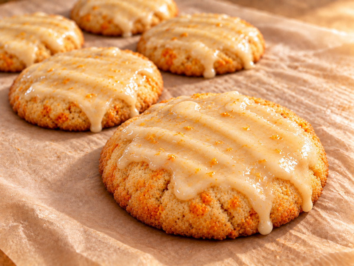 Monshe Orange Honey Butter cookies with a rustic glaze